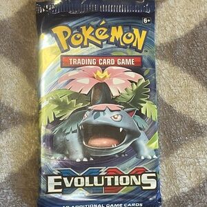 Pokemon Evolutions Trading Card Pack - Blue and Green
